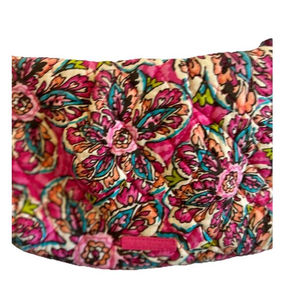 Vera Bradley Crossover Purse Pink Alex Pattern Floral Pleated Small Boho Casual - Picture 4 of 9